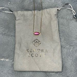 Pink Kendra Scott Elisa necklace